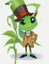DreamShaper_v7_a_very_tenderfaced_grasshopper_with_a_tailors_s_1.webp