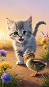 Qué está pasando_ Un pequeño gatito gris de pelaje suave y llamativos ojos _20250205_222704_0...webp