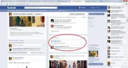 Facebook calificación con estrellas.webp