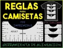 dtf vector Regla para camisetas, herramienta de alineación, guía de colocación de camisetas.webp