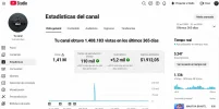 YouTube Studio con fechas actualizadas.webp