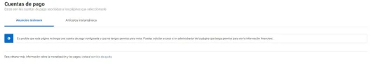 Es posible que esta página no tenga una cuenta de pago configurada o que no tengas permiso pa...webp
