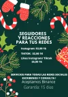 Green Red Funny Simple Illustrated Christmas Party Invitation Flyer.webp