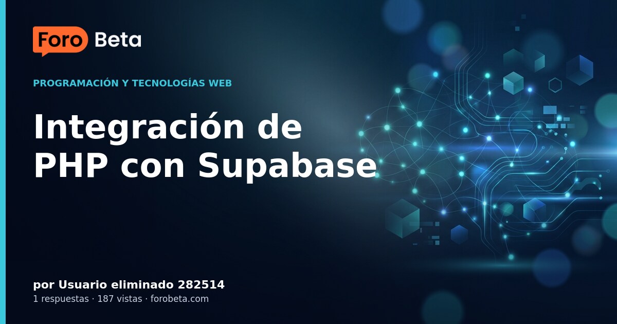 Integración de PHP con Supabase