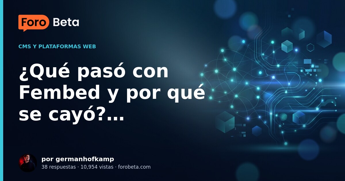¿Qué pasó con Fembed y por qué se cayó? - Página 2